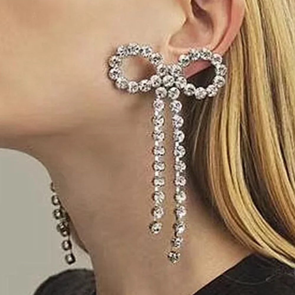 Gold Rhinestone Bowknots
